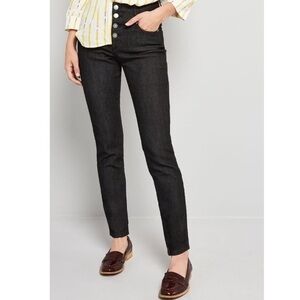 NEW ModCloth Karaoke Seamstress Black Skinny Jeans